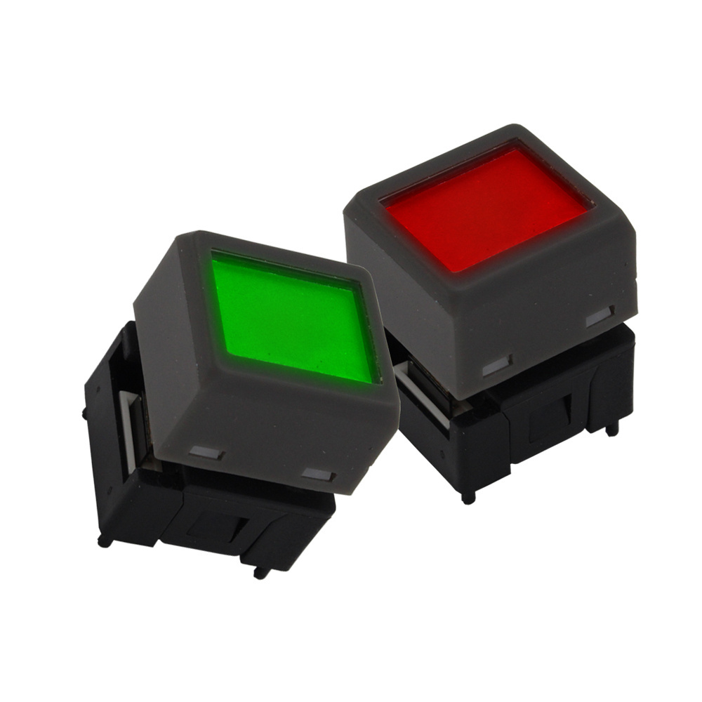 Lakeview RGB Backlight Non-lock 1 Pole LCD  Display Screen Momentary Programmable Push Button Switch