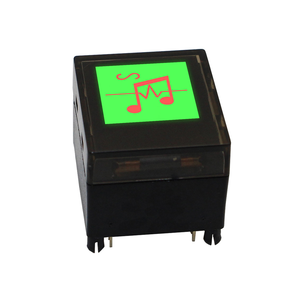 Lakeview 12V DC 0.1A PCB Mounted LCD Display Screen Momentary Programmable Push Button Switch