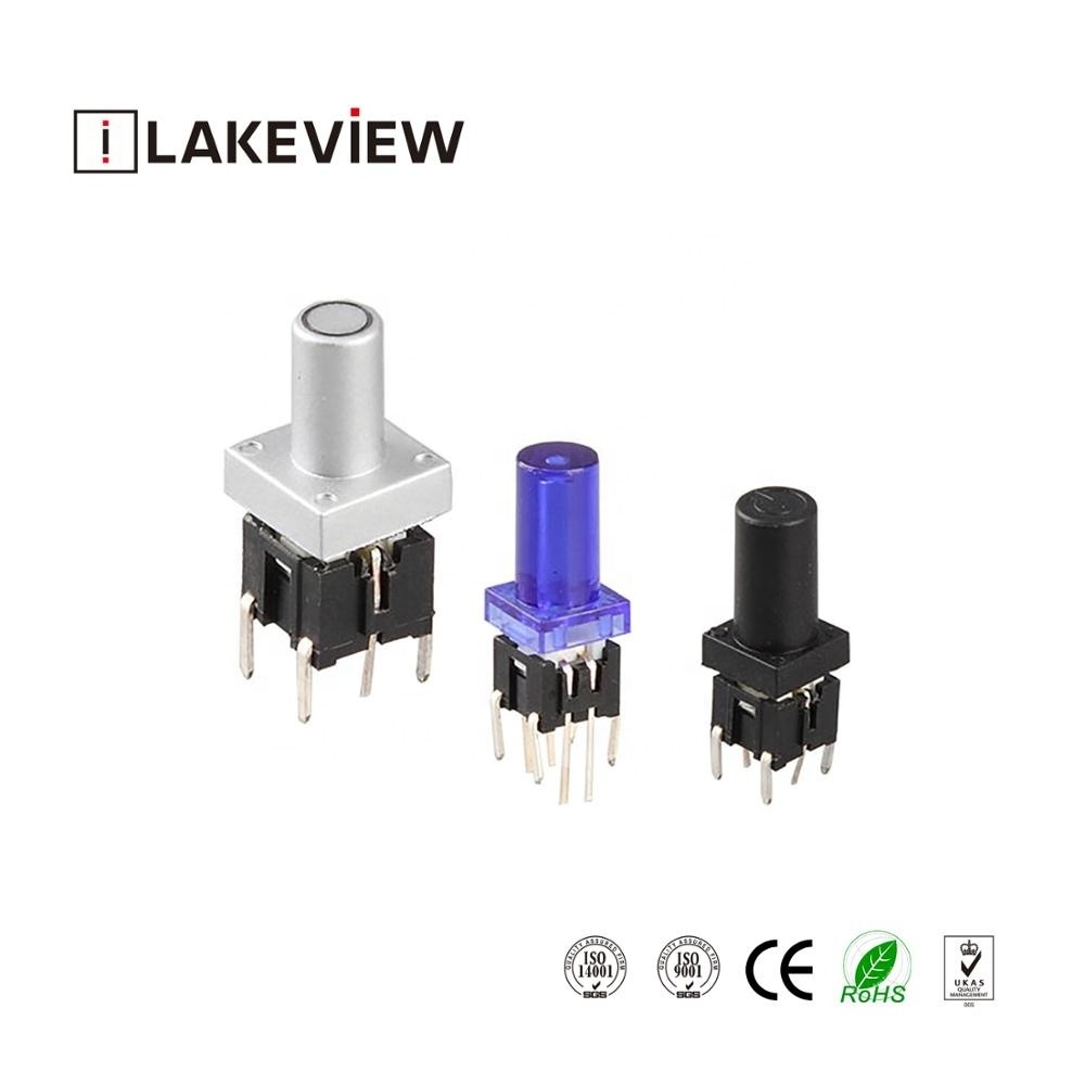 Lakeview TL1 LED Illuminated Push Button Switch with Silicon Dust Covered Pins