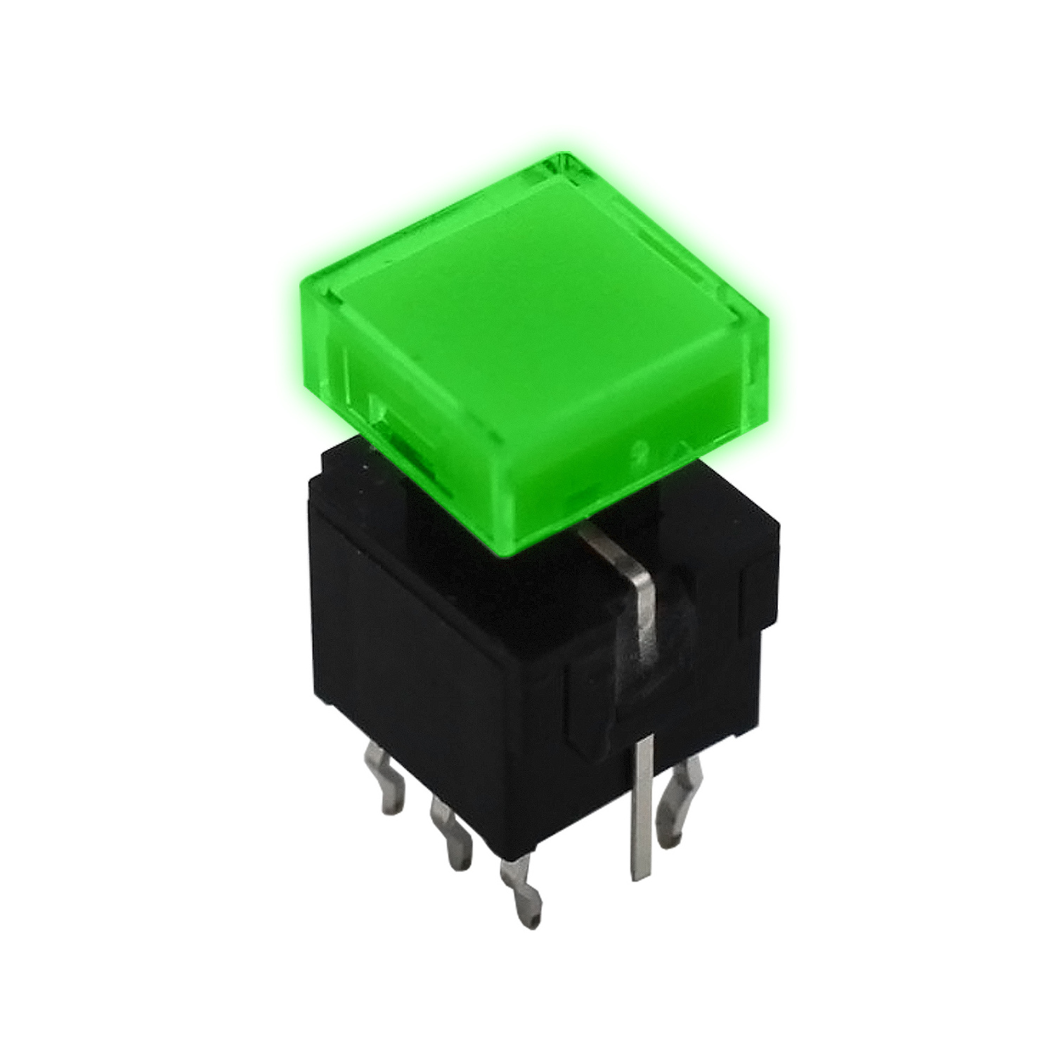 Lakeview PLA Series 0.1A 30V DC illuminated LED Micro Push Button Switch A variety of lamp colors and caps are available