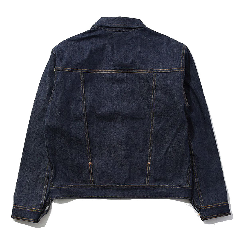 Custom Factory Heavy Raw Selvedge Denim Jacket 11-15 Oz Japanese Style with Red Selvedge Men's Jeans Jacket