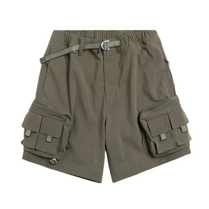 Parachute Pants Outdoor Sports Utility Shorts Custom Logo Polyester Multi Pocket Work Cargo Shorts For Men