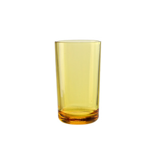 Amber soda lime highball glass juice cup custom drink cup