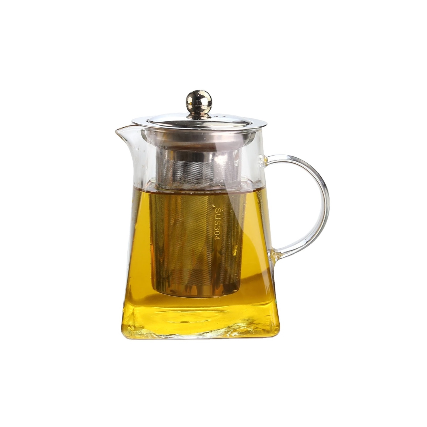 hot selling Glass Tea Set Glass Teapot Tea Infuser borosilicate glass tea pot with removable infuser