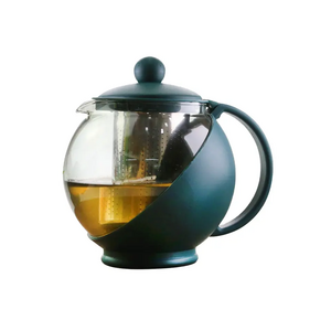 New Product Glassware Heat Tempered Blooming Glass Flower Glass Tea Pot Heat Resistant With Tea Infuser Loose Leaf Tea Pots