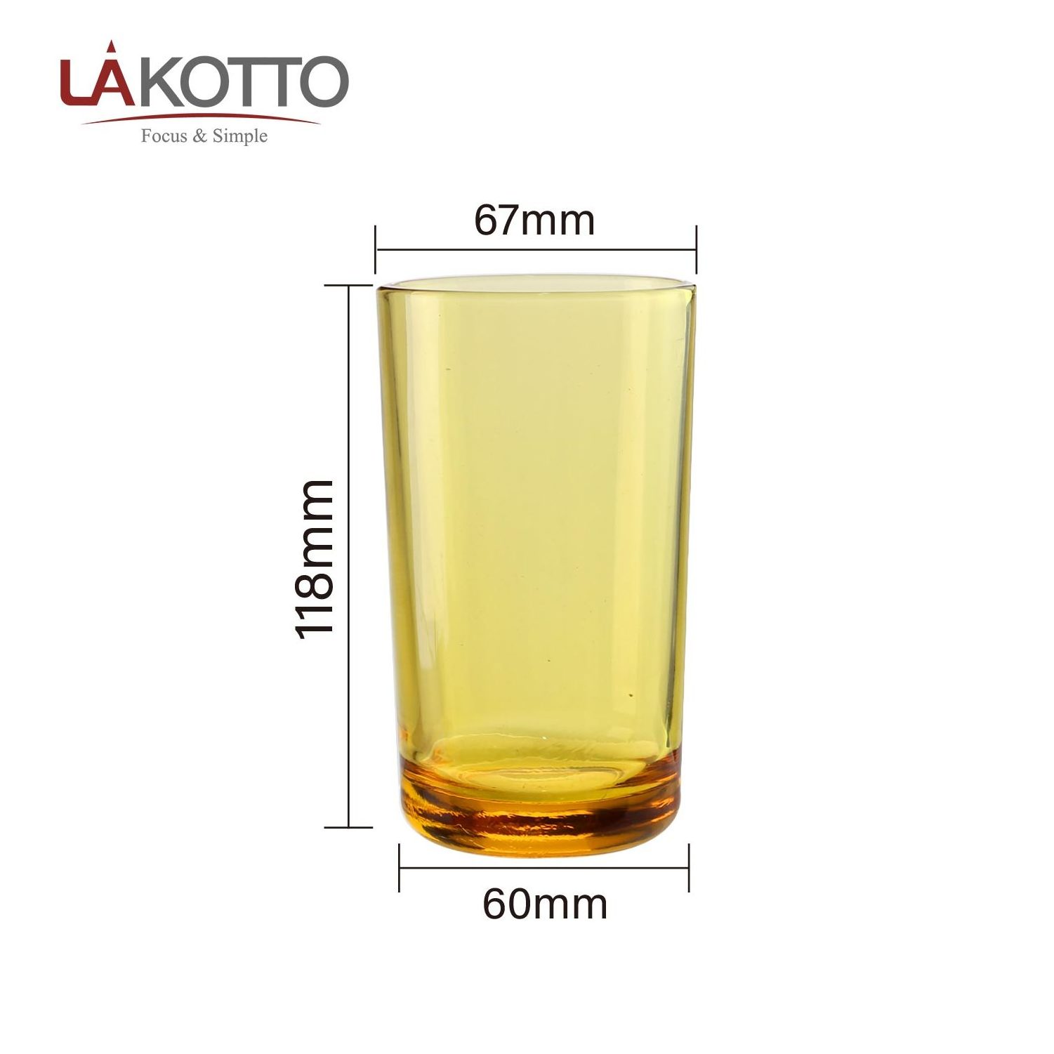 Amber soda lime highball glass juice cup custom drink cup