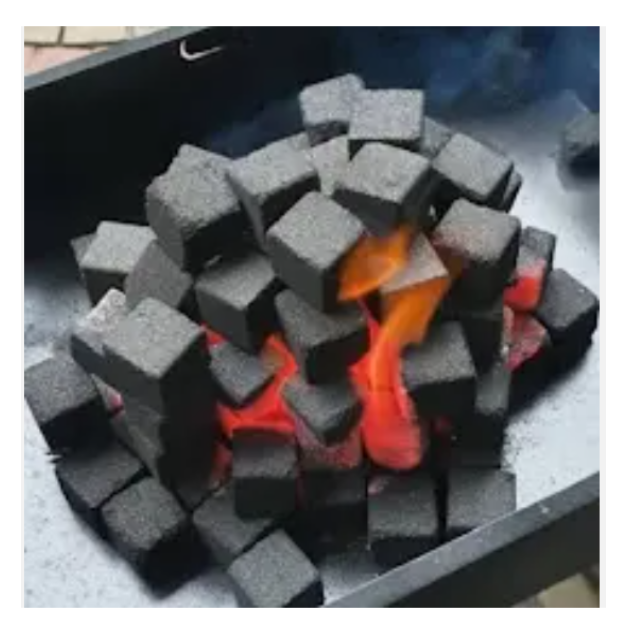 Competitive Price 100% Coconut Shell Charcoal For Shisha Hookah With 7200 - 6500 kcal White Grey Ash Color