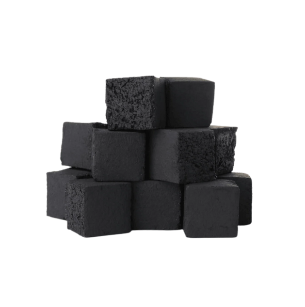 Competitive Price 100% Coconut Shell Charcoal For Shisha Hookah With 7200 - 6500 kcal White Grey Ash Color