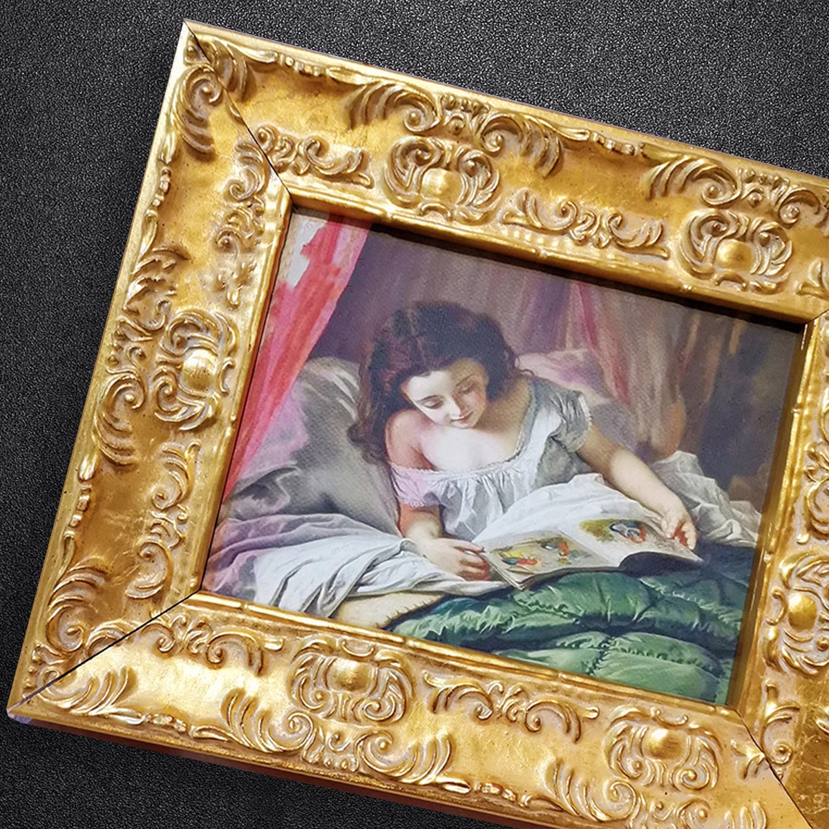 Antique Gold Leaf Wood Phoeo Frame Custom Size Oil Painting Frame Wholesale Cheap Picture Frame