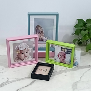 Creative Photo Frame Table macaron color Photo Frame Hollow 6-Inch 7-Inch A4 Double-Sided Glass Plant Specimen Picture Frame