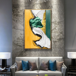 Modern Luxurious Abstract Gold Green Marble Poster Canvas Painting Wall Art Print Picture Living Room Interior Home Decor