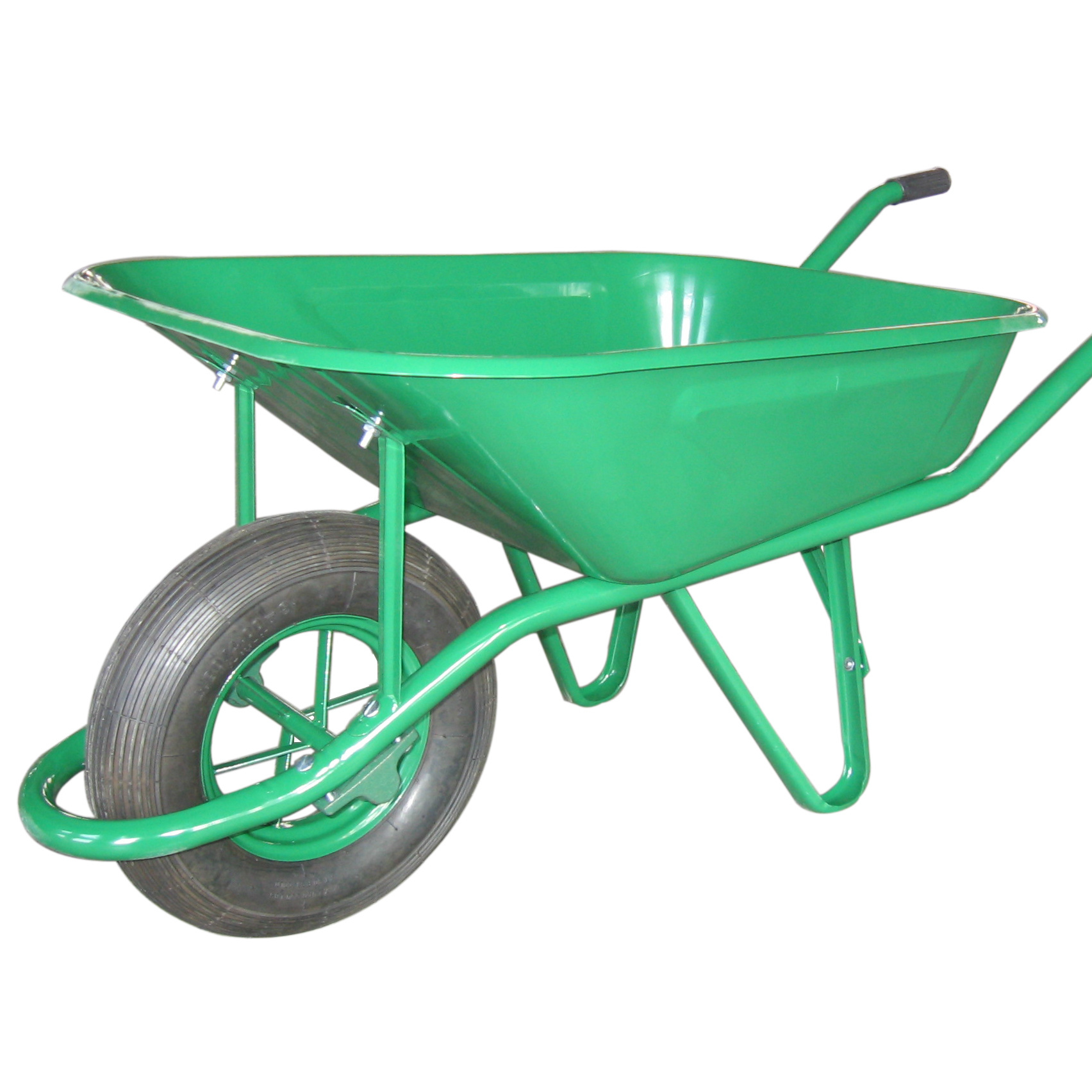 Hot selling 6400 Solid wheel 3.50-8 Steel Tray Garden Tools heavy duty steel garden wheelbarrow