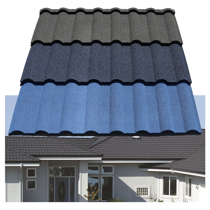 brown with black stone coated roofing tiles cheap ghana stone coated roofing tiles