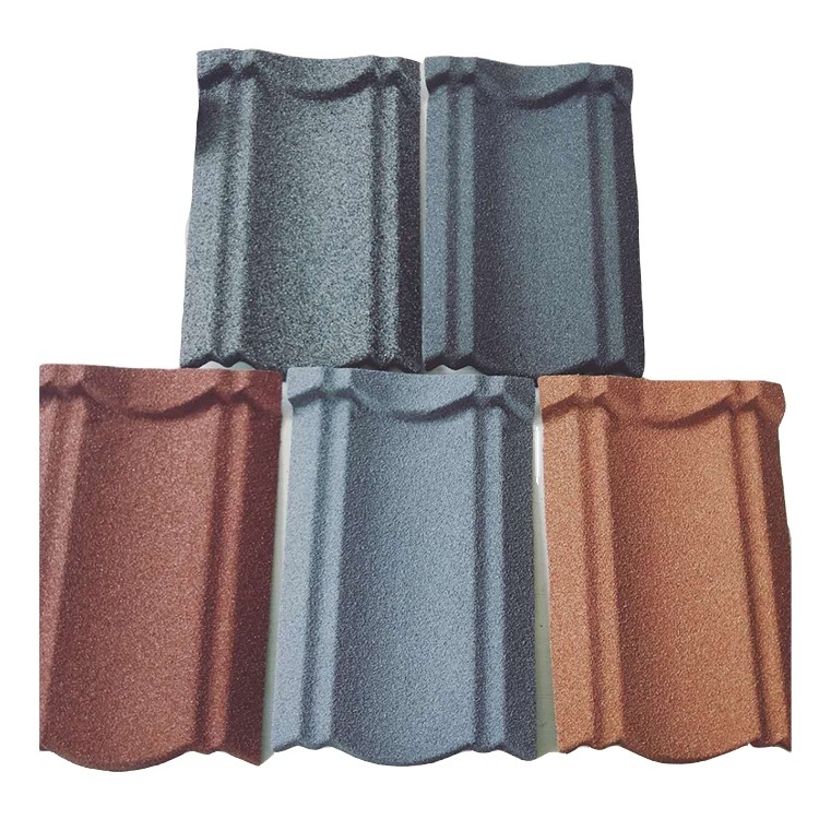 Ghana stone coated roof tile style stone coated metal roof tiles