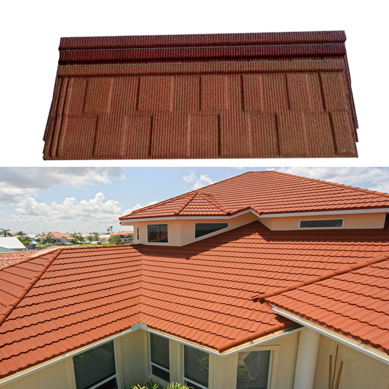 brown with black stone coated roofing tiles cheap ghana stone coated roofing tiles