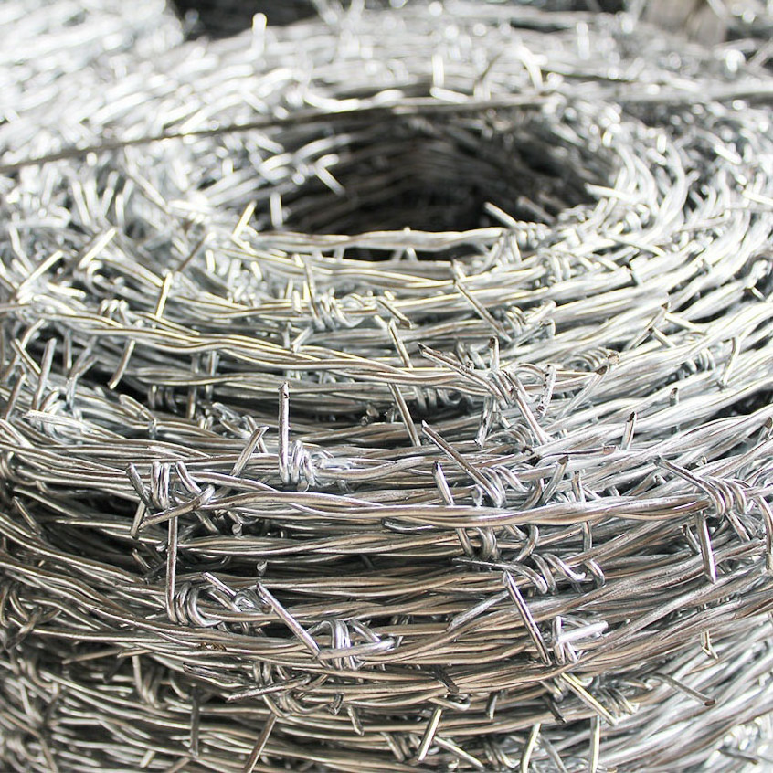 chain link fence barbed wire extension arms cheap barbed wire electro galvanized barbed wire