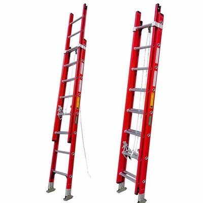 Factory Outlet Fiberglass Extension Aluminum Ladder  Multipurpose Ladder With Big Hinge