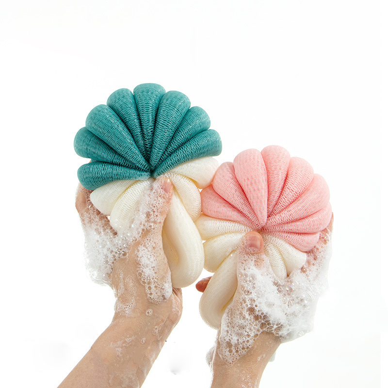 Lalasis soft body bubbles 50g sponge skin exfoliating scrubber loofah mesh net ball cleaning bath shower sponge