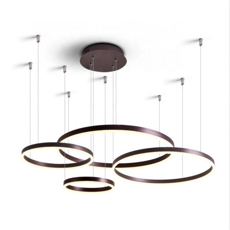 cct changeable and dimmable circles modern pendant light ceiling light BY1020