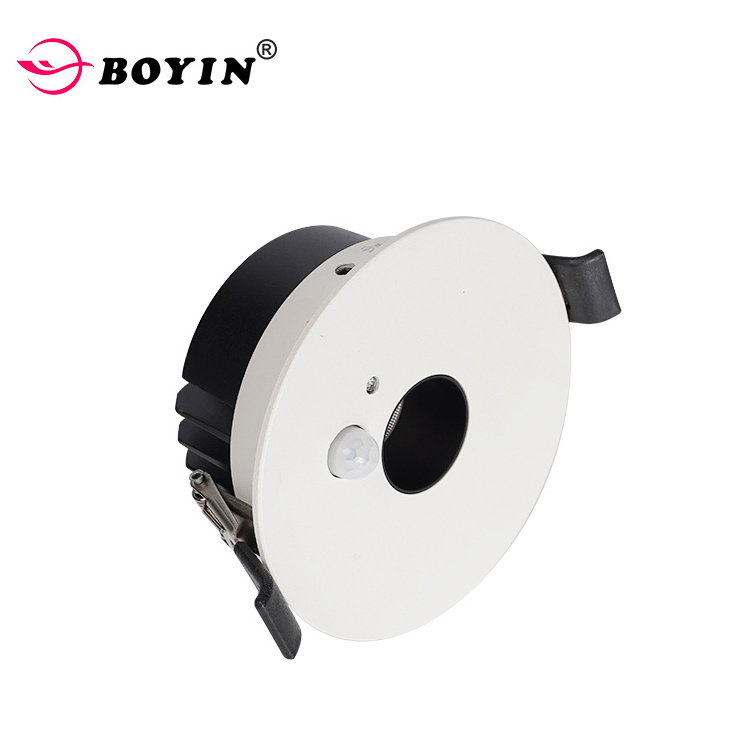 Newest Anti Glare Highlight Cob Chip PIR Motion Sensor downlight Recessed 7w Induction Led Down Light