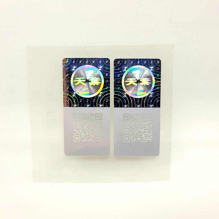 Custom Laser Security Holographic Sticker Scratch Off Qr Code Serial Number 3d Hologram Label Sticker