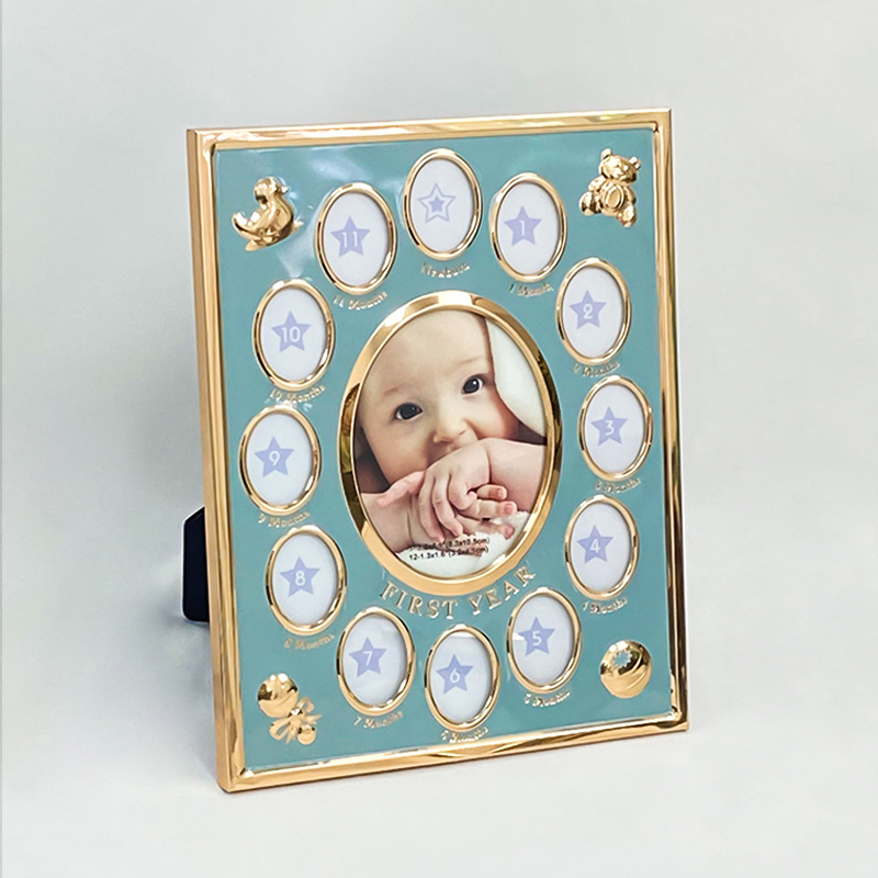 Wholesale custom my first year baby 12 months classic metal aluminum picture photo frame