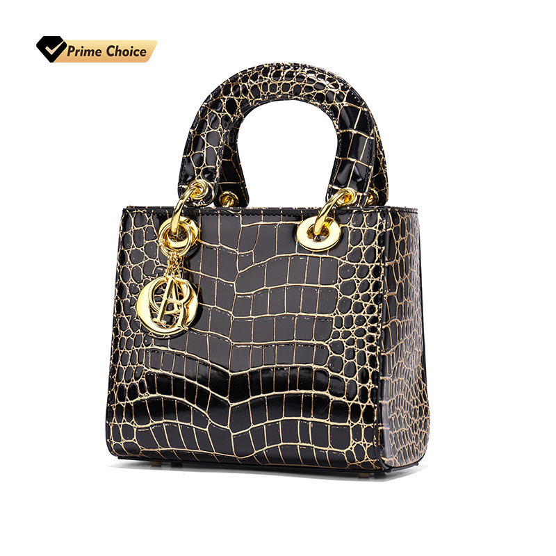 wholesale designer crocodile pattern princess bag portable ladies small bag shoulder tote bag large handbags for women