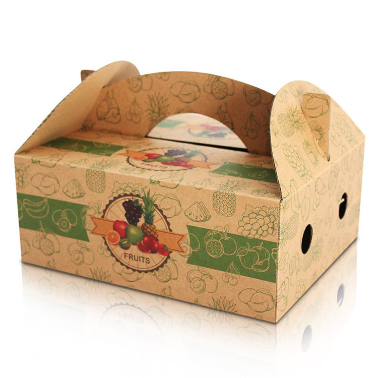 Farm Fresh Factory Price Custom  Wax Produce Box For Vegetable And Fruit