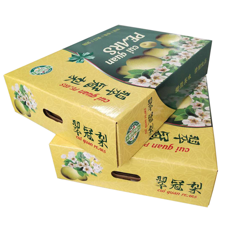 Farm Fresh Factory Price Custom  Wax Produce Box For Vegetable And Fruit