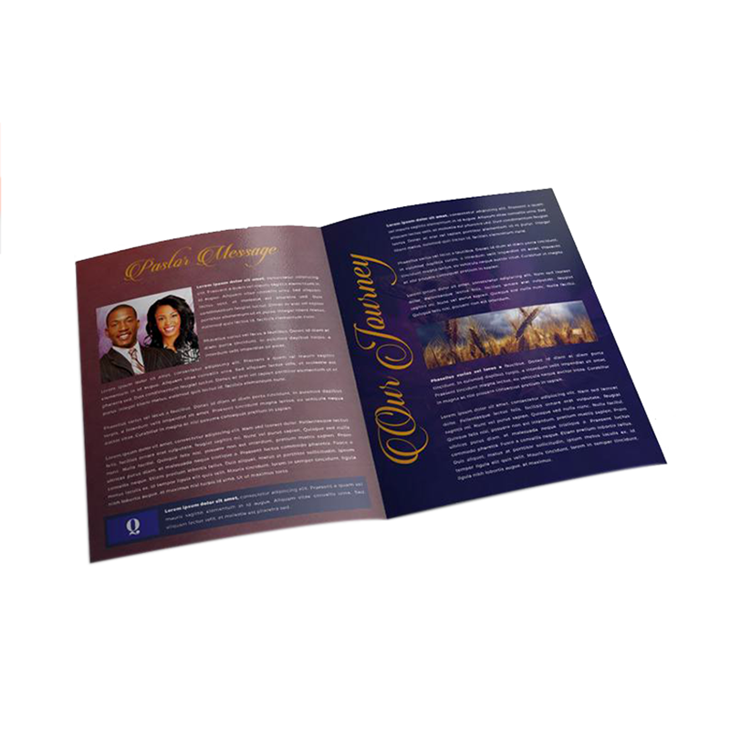 Professional Free Design Low Cost Saddle Stitching Full Color Brochure Printing Booklet Printing Service