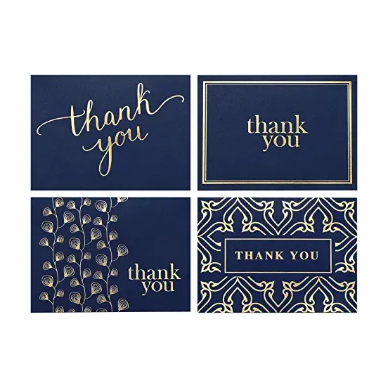 Custom Business Thank You Cards Bulk Blank Note Cards with Envelopes Wedding Card