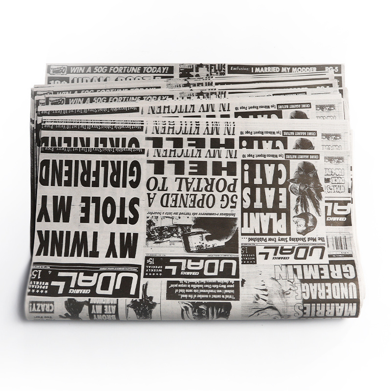 Wholesale News Print Paper 45gsm Newspaper Printing Customization Black And White Printing Newspaper Advertising Old Newspaper