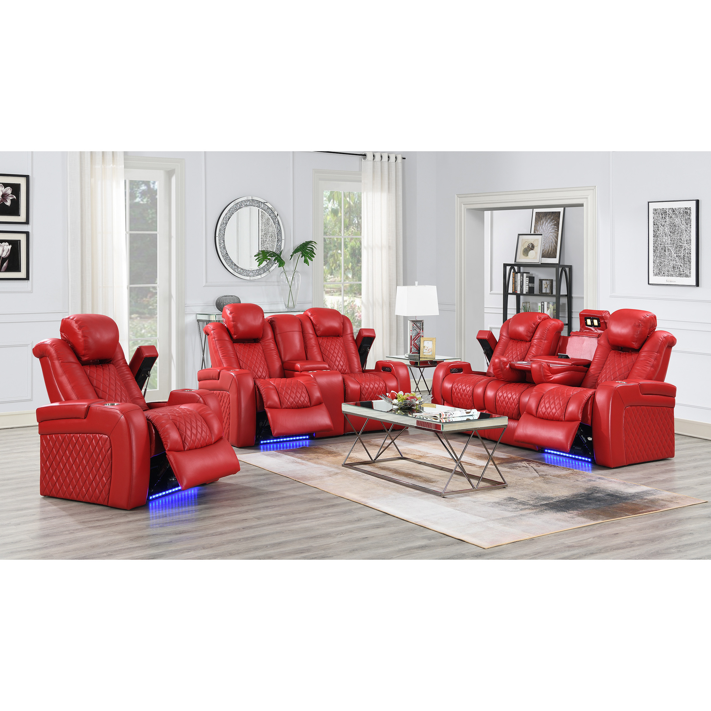 american 3 2 1 recliner sofa set animal full grain leather luxury living room sofas home theater seating