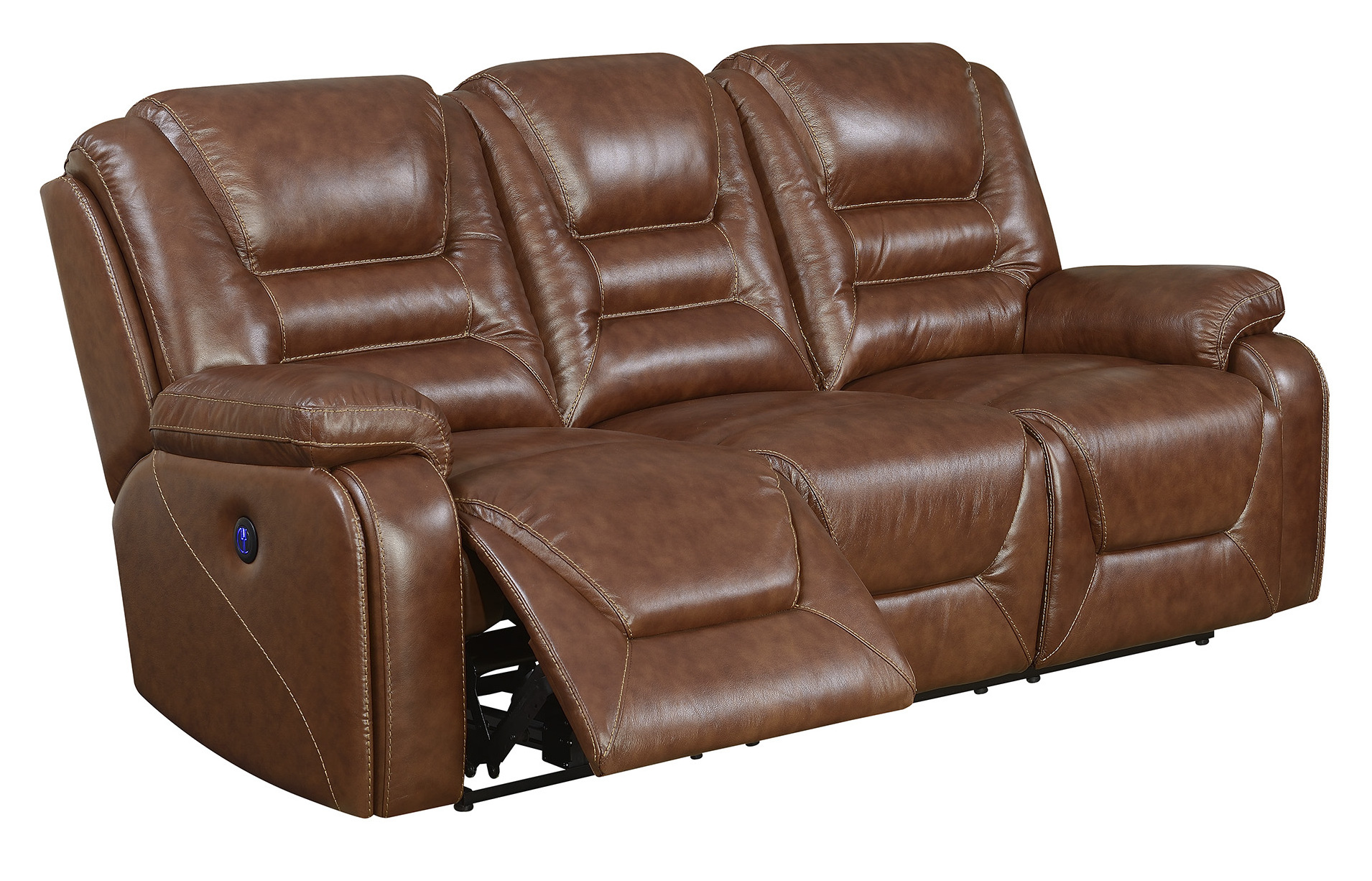 Luxury Couch living room furniture leather power electric recliner sectional sofa set 3 2 1