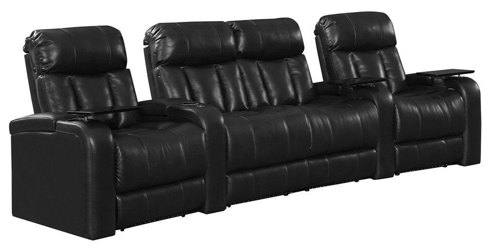 Hot selling Leisure Adjustable Top grain leather electric private Cinema Recliner Home Theater Sofa