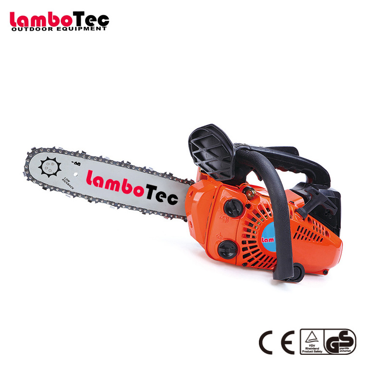 Lambotec Gasoline 25cc  single hand portable chain saw Small Wood Cutting CS2500 light weight Petrol Chainsaw