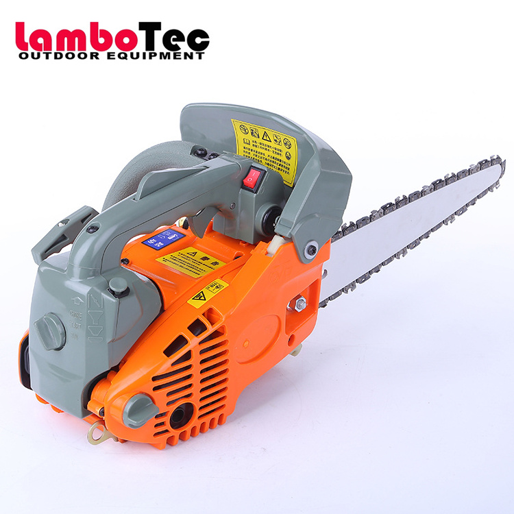 Lambotec Gasoline 25cc  single hand portable chain saw Small Wood Cutting CS2500 light weight Petrol Chainsaw