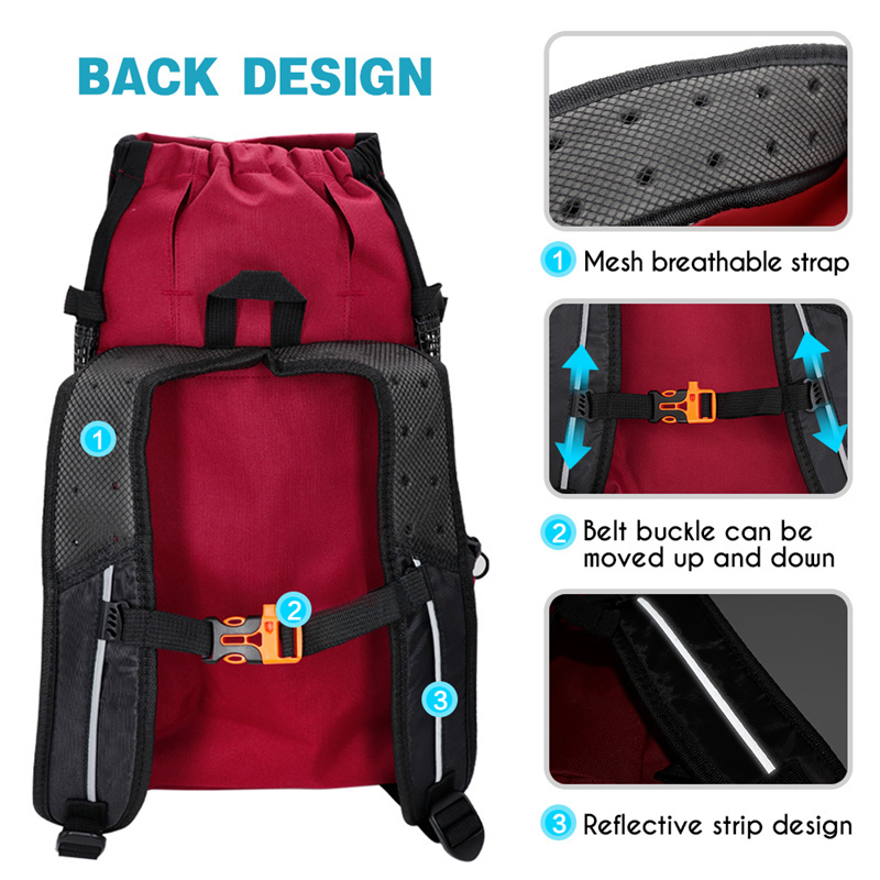 Wholesale Soft Sided Breathable Dog Travel Carrier Bag Cat Holder Hiking Bag Pack Pet Carrying Shoulder Backpack