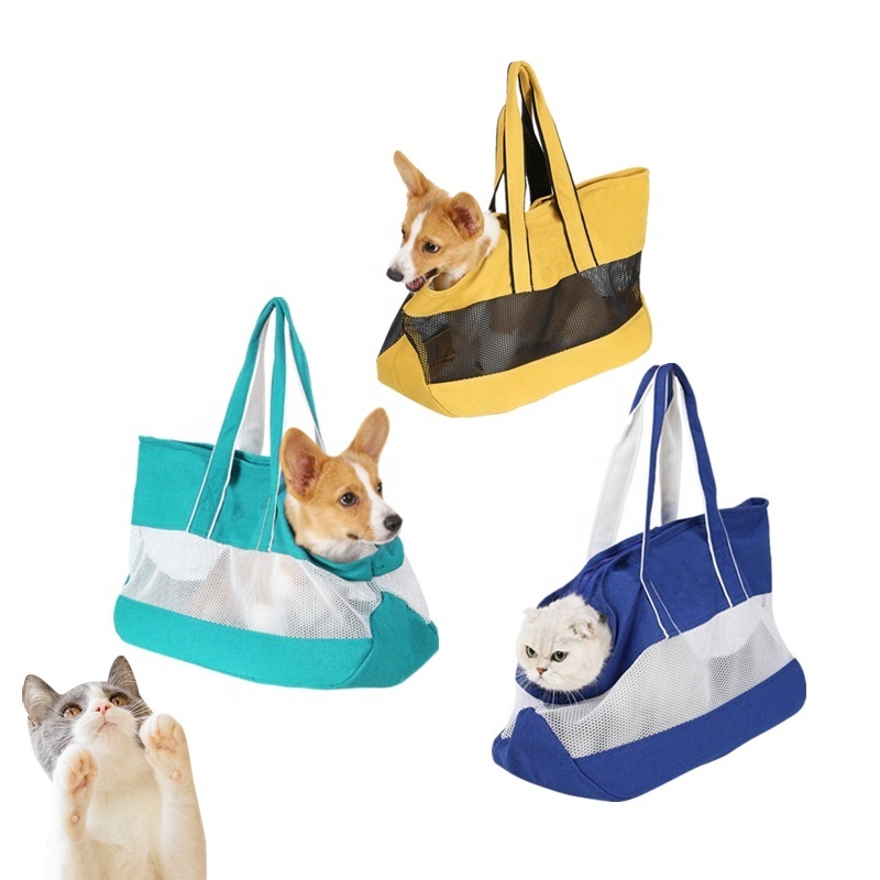 Pet carrying bag canvas breathable dog purse pet carrier pet sling canvas carrier bag