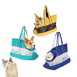 Pet carrying bag canvas breathable dog purse pet carrier pet sling canvas carrier bag