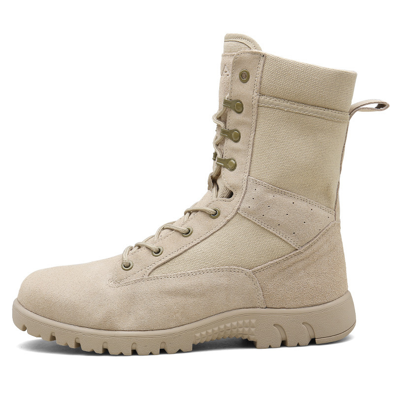 Factory Supplier Fashion Combat Steel Toe Tactical High Breathable Security Safety Boots