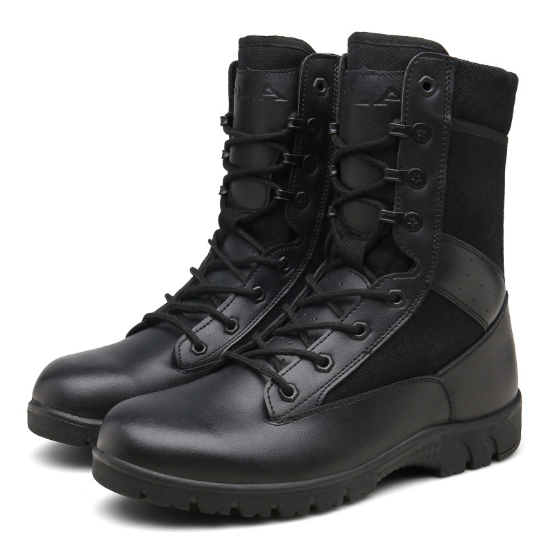 Factory Supplier Fashion Combat Steel Toe Tactical High Breathable Security Safety Boots