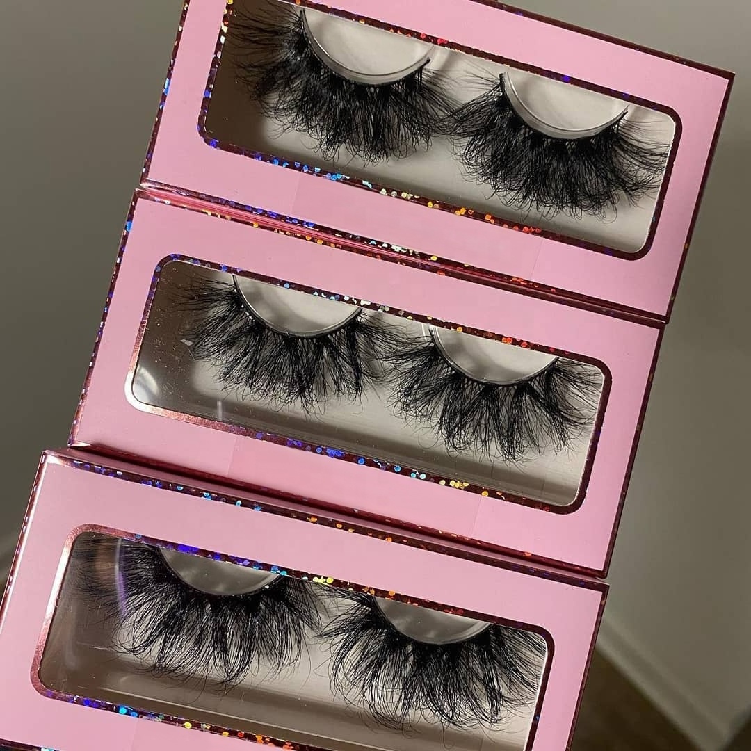 Fluffy Volume And Classic 3D Mink Eyelashes Vendor 5D Real Mink Full Strip Mink Lashes Wholesale