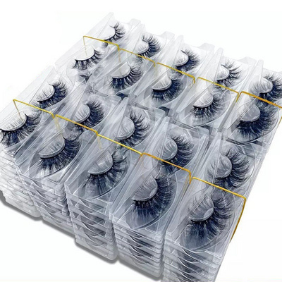 Fluffy Volume And Classic 3D Mink Eyelashes Vendor 5D Real Mink Full Strip Mink Lashes Wholesale