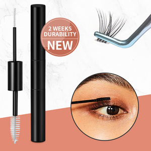 Long Lasting Diy Lashes Extension Kit 2 in 1 Bond and Seal Waterproof Glue Eyelash Korean Cluster Eyelash Glue