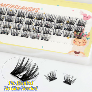 Press on Cluster Lash Press-on Diy Lashes No Glue Self Adhesive Diy Segment Eyelash Extensions