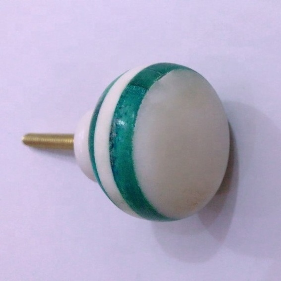 Indian Style Drawer Knobs Hardware Round Shape Mother Of Pearl Knob Bone Horn handles Wood Drawer Door Cabinet Knobs