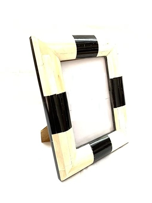 Wooden and Bone Heart Shaped Picture Frame Resign Customized Bone Inlay Photo Frame Wholesale Supplier Elegant Photo Frame