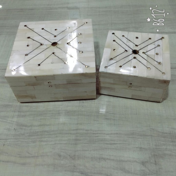 Camel Bone Box Wholesale Bone Inlay Jewelry Box High Quality And Good Color Bone Inlay Jewelry Box Tableware Product