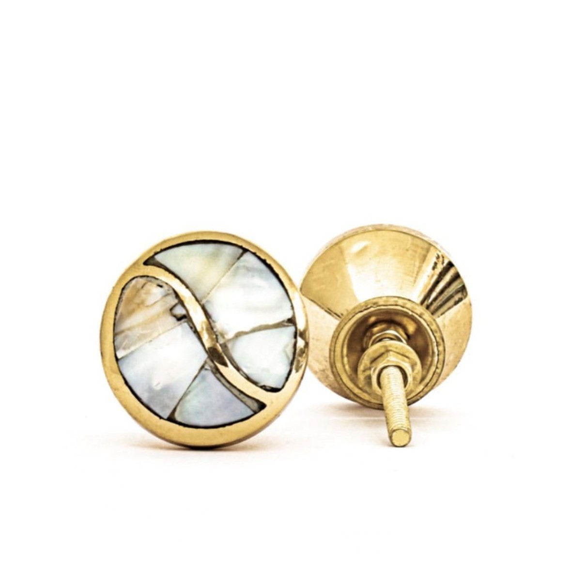 Solid Brass Mother of Pearl knobs Cabinet Drawer Knobs Unique Door Knobs Furniture Hardware handle